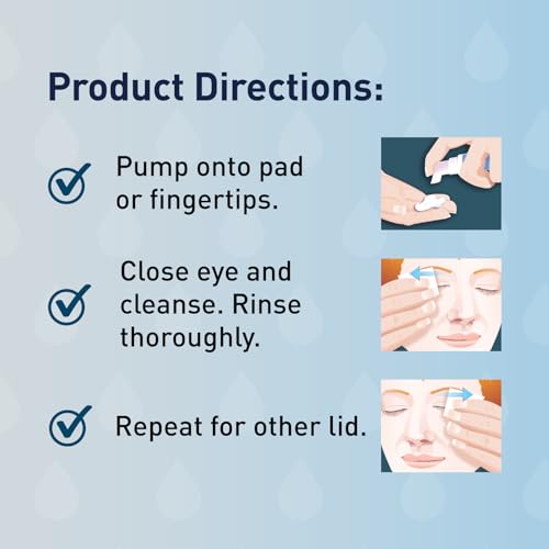 OCuSOFT Lid Scrub Original Foaming Eyelid Cleanser - Mild Instant Foaming Eyelid & Eyelash Cleanser - Daily Eyelid Wash to Remove Oil, Dust, Pollen & Eye Makeup - 7.25 fl oz
