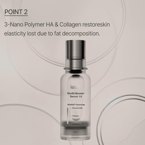 Firming & Slimming Serum for Double Chin, Jawline & Arms ? Deoxycholate Contour Booster for Puffiness & Sagging Skin ? Korean Face & Body Skin Care | Lalaif Slimfit Booster Serum 1.0 (50ml)