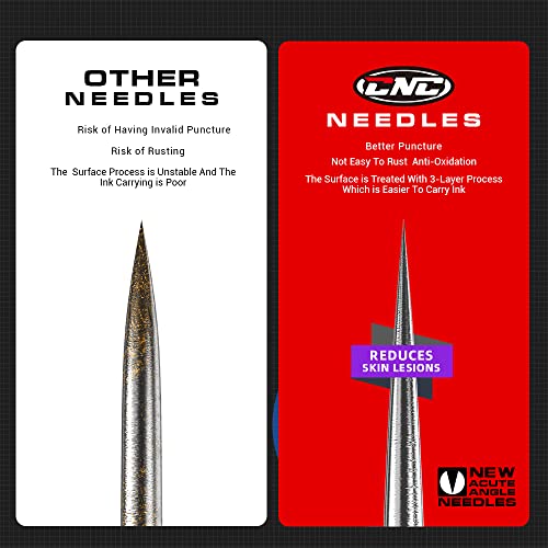 CNC 3RL Tattoo Needles Cartridge 20Pcs #10 Bugpin Disposable Needles Round Liner with Membrane EN04-20-1003RL