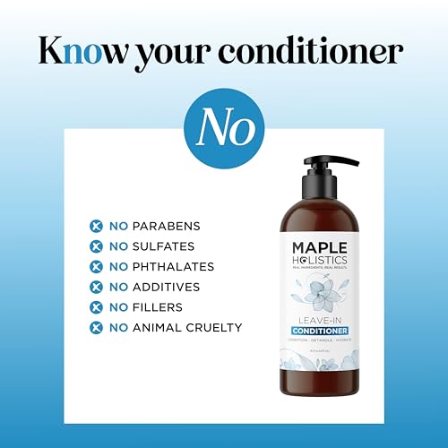 Leave In Conditioner for Dry Damaged Hair - Ultra Moisturizing Deep Conditioner for Dry Damaged Hair and Frizz Control with Silk Amino Acids - Smoothing Leave In for Curly Hair Moisturizer