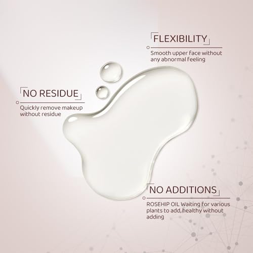 Natural Makeup Remover OLI,Makeup Remover Oil Mini and Gentle Cleansing Remover Oil for All Skin Types-Nourishing and Gentle,Individually Packaged -Travel-Friendly(Rose 20 Pcs)