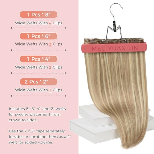 Clip In Hair Extensions Real Human Hair #18p613 Ash Blonde Mix Bleach Blonde Highlights Remy Hair Extensions Clip In 16 Inch 5 Pcs 80 G