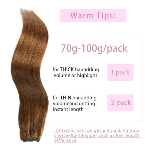 Clip in Hair Extensions Real Human Hair Chocolate Brown 12 inch 7pcs 70g/Pack, Human Hair Clip in Extensions, Salon-Grade Quality, Easy Comfort Wear for Women (#4, 12 inch)