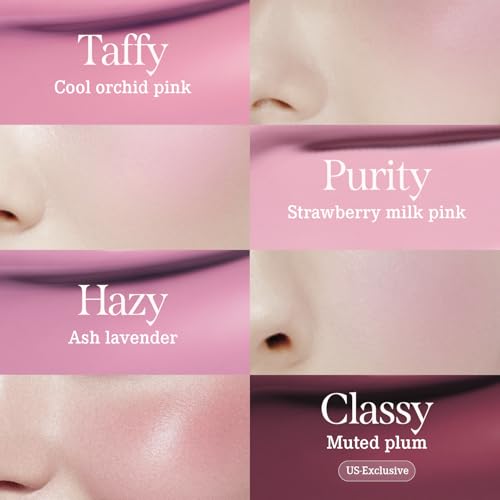 DEARDAHLIA Petal Drop Blush (Purity) - Vegan Weightless Liquid Blush with Long-lasting Pigment, Buildable and Skincare-Infused Fomula. Natural Flush, and Dewy Finish. Korean Makeup for Cheeks. 0.14 oz