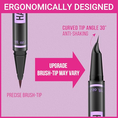 iMethod Eyebrow Pen - Eyebrow Pencil Magic 2-in-1 Eye Brow Pencils for Women with 4-Fork-Tip and Precise Brush-Tip Create Natural Hair-Like Brows, Last All Day, Microblading Eyebrow Pen, Dark Brown