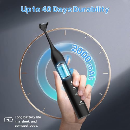 Voraiya Electric Flosser for Teeth Electric Flosser Dental Floss 3 Modes + 50 Replacement Heads Rechargable Ultrasonic Power Flossing for Teeth Adults & Kids