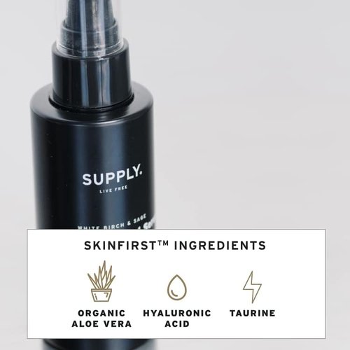 Supply Activating Beard Serum – Plant-Based Ingredients with Biotin & Red Clover Extract to Promote Beard Growth, Revive Follicles & Support a Fuller, Thicker Beard – 2.0oz