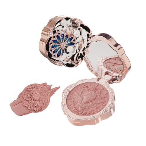 Flower Knows Little Angel Cream Blush,Buildable & Blendable Makeup Blush for cheeks,Soft & Long-lasting,Dusty Mauve Rose Flush for All Skin Tones(04 Rose Ashes,6g)