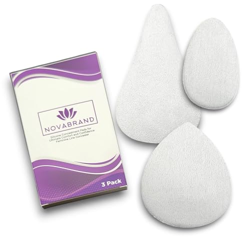 Intimate Feminine Line Concealer Reusable Self Adhesive Pad Silicone/Velvet for Leggings Yoga Pant Bikini 3 Pack