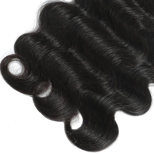 Augfst Brazilian Virgin Human Hair Bundles 10 12 14 Inch Body Wave Bundles Human Hair Natural Color Inch 12A Unprocessed Sewn In Quick Weave for Black Women