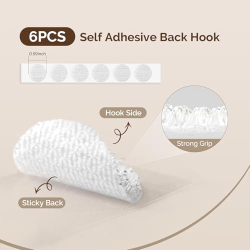 MelodySusie 200 Sheets Nail Dust Collector Filter Paper, Disposable Dust Vacuum Filter with 6pcs Sticky Back Hook for Most Nail Dust Fan Extractor Machine, Nail Tech Supplies for Salon & Home