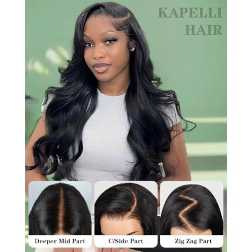 28 Inch Wear And Go Glueless Wigs Human Hair Pre Plucked Pre Cut 9x6 Body Wave Glueless Pre Plucked Bleached Knots Lace Front Wig For Women Transparent Lace Closure Wigs 200% Density