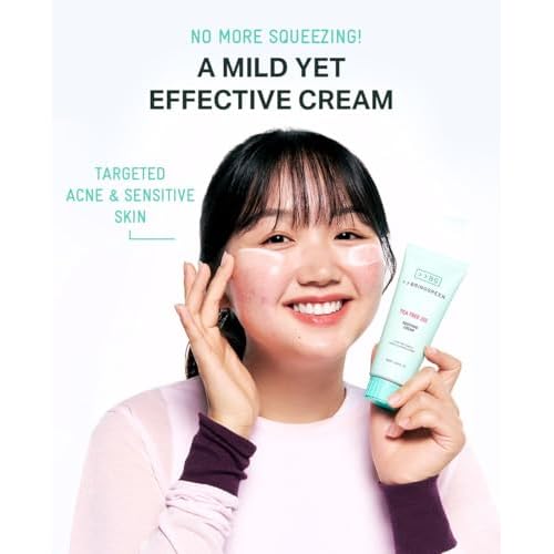 BRING GREEN Tea Tree Cica Soothing Cream Plus 100ml Korean Skin care (Pack of 2)