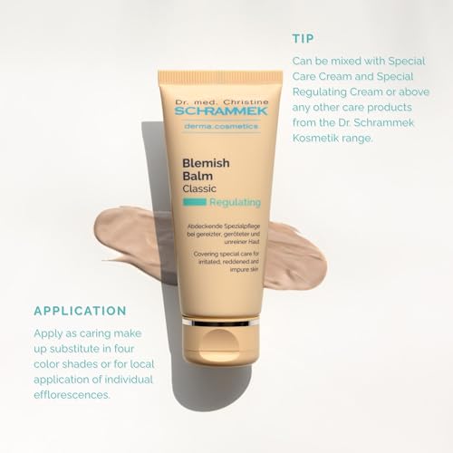 Schrammek Blemish Balm Classic (1.4 fl oz) - Covering Special Care for Irritated, Reddened & Impure Skin - The Original since 1967 - BB Cream - Tinted Face Moisturizer - Facial Skin Care - Dr