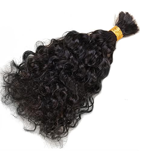 Brazilian Loose Curly Hair Bulk Human Hair Bulk For Braiding No Weft Full End Braids Remy Hair Weaving Extensions Natural Black Color 20 Inch 300g
