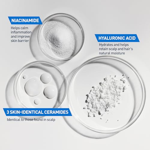 CeraVe Gentle Hydrating Shampoo, With Ceramides, Niacinamide & Hyaluronic Acid For Soft, Healthy Looking Hair & Scalp, Sulfate Free & Color Safe Shampoo, For All Hair Types, 12 Oz