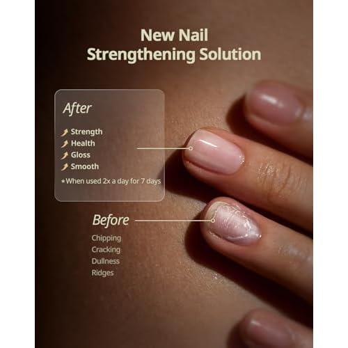 BTARTBOXNAILS Naillush Nail Strengthener & Growth - Repair Damaged Nails, Strengthen Weak & Thin Nails, Extra Strong Nail Growth Treatment, Long Lasting Nail Hardener, 15ml