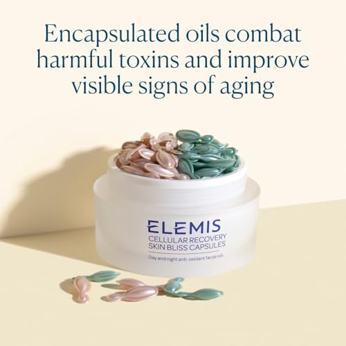 ELEMIS Skin Bliss Capsules, 60 Count ? Antioxidant-Rich Anti-Aging Day & Night Face Oils, Purify, Replenish & Nourish the Skin, Skincare Serum Capsules for Face