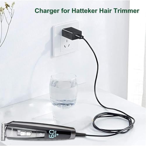 5V Trimmer Charger compatible with Hatteker RFC-588 RFC-598 RFC-690 RFC-692 RFC-696 RSCX-9598 RSCX-7568 Cordless Hair Trimmer Pro Hair Clippers Beard Trimmer & Electric Shaver Razor.