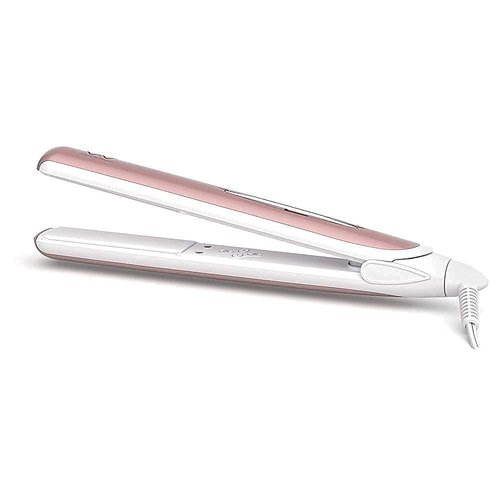 VAV Flat Iron Ceramic Tourmaline Hair Straightener Negative Ionic Hair Iron 1 Inch 3D Floating Iron Auto Shut Off 284-446 °F (Pink)