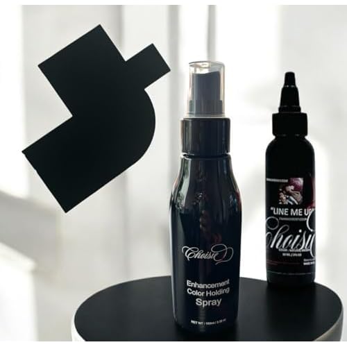 Hair Enhancer For Beard & Lineup Enhancement Color | Hair Enhancer For Beard & Lineup | Water Resistant Hairline Filler Spray | (Natural Brown Bundle)