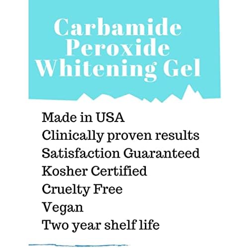 10 Syringes (3ml) New Strongest 44% Carbamide Peroxide Teeth whitening Gel (Mouth Trays NOT Included)