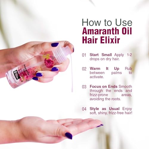Bellahair |Revive, Strengthen & Shine with Our Luxurious Natural Hair Oil ? Powered by Amaranth Oil for Hair Growth, Frizz Ease, Split End Repair, and Deep Hair Care Hydration