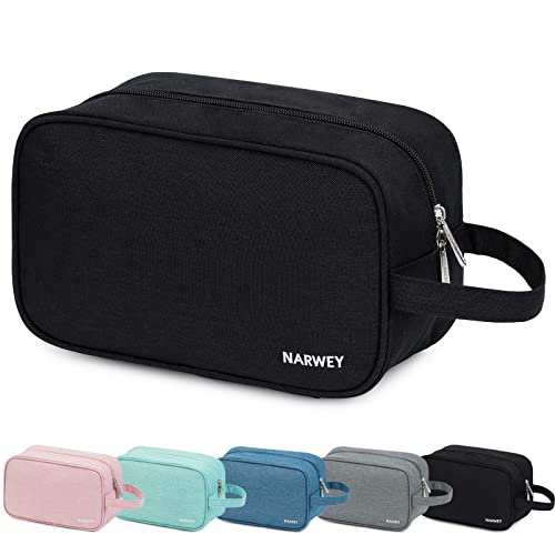 Narwey Travel Toiletry Bag for Women Traveling Dopp Kit Men Travel Bag for Toiletries Cosmetic Bag Makeup Bag Medicine Bag for Traveling