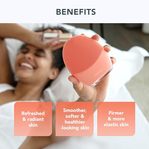 FOREO LUNA 4 Face Cleansing Brush | Firming Face Massager | Anti Aging Face Care | Enhances Absorption of Facial Skin Care Products | Simple Skin Care Tools