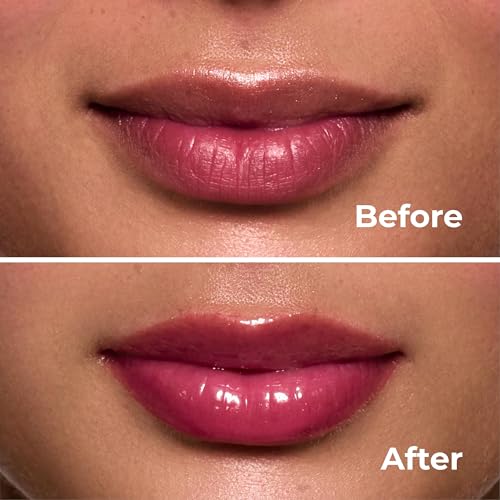 Lamel All-in-One Lip Oil - Lightweight, No-Sticky, Tinted, Plumping, Hydrating Lip Gloss - Lip Balm for Day & Night Use, Long-Lasting Lip Stain, Lip Glow Oil, Lip Plumper Tint - Pink Sparkle ¢à402