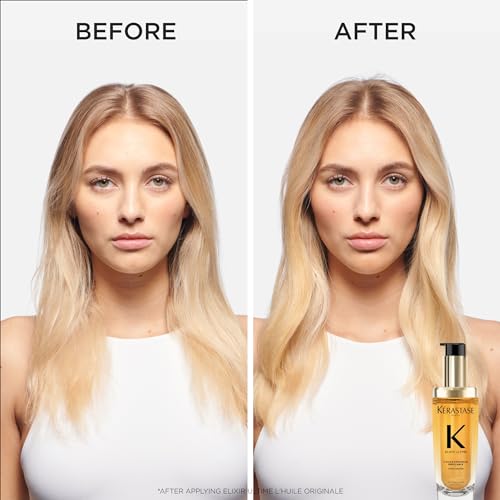 Kerastase Elixir Ultime Refillable Hair Oil - Hydrates & Smoothes Frizz, Adds Shine, With Wild Camellia, Nourishes & Strengthens Hair, For All Hair Types