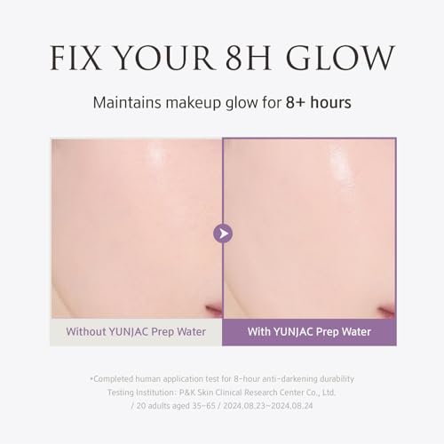 Skin Perfecting Glow Up Prep Water Makeup Fixer(1.69 fl oz) ? Lightweight Fine Mist for Long-Lasting Makeup, Glow Booster, Smooth Radiant Skin Finish, Korean Skincare by YUNJAC