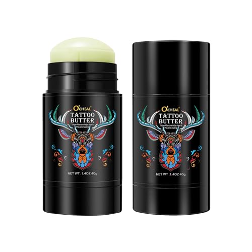 Tattoo Aftercare Butter Balm,Natural Organic Tattoo Cream Moisturizer for Old & New Tattoos Healing Brightener Color Enhance