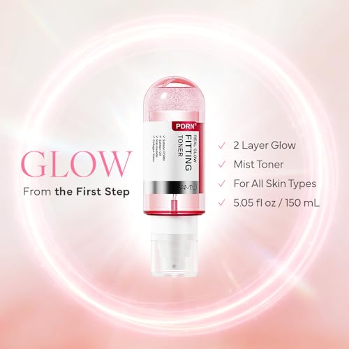 SAM'U Real Glow Fitting Toner ? PDRN Salmon DNA Facial Mist, Soothing & Hydrating Toner Spray with Collagen Water & 7 Hyaluronic Acid, Korean Skin Care, 5.05 fl. oz / 150 mL