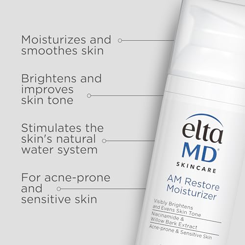 EltaMD Morning and Night Skin Care Kit, AM Restore and PM Restore Facial Moisturizers, Anti-Aging Renew Eye Gel