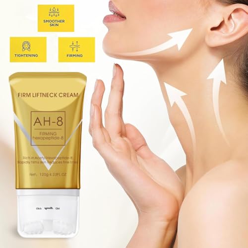 BNCHI AH-8 Firming Neck Cream & Electric Massage Eye Cream Bundle, Revitalizing Smooth of Eye Fine Lines, Eye & Neck Treatment, Lift Crepey Anti-Wrinkle, Deep Hydration Skincare Skin Moisturizer