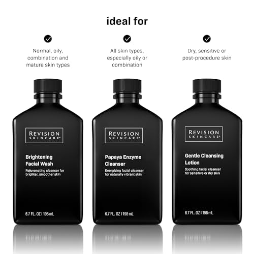 Revision Skincare Gentle Cleansing Lotion, Soothing Facial Cleanser for Sensitive Skin, Fragrance Free