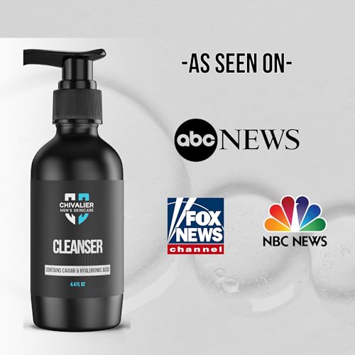 Mens Face Wash with Caviar Extract and Hyaluranic Acid - Skin Care for Men, Men Skin Care, Effective Beard Wash - Premium Men's Skincare Solution Facial Cleanser
