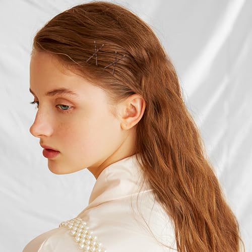 Mini Bobby Pins, 150 Count 1.38 Inch Small Hair Bobby Pins with Storage Box for Kids, Girls and Women - Brown