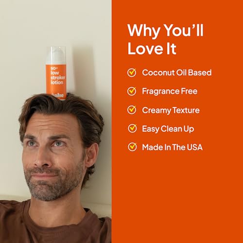 Hello Cake So-Low Stroker Lotion - Below the Belt Solo Cream for Men, Natural Moisturizing Ingredients Coconut Oil, Avocado Oil, Aloe Vera, 1.7 fl oz