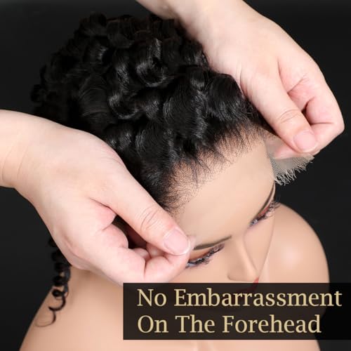 Knots Bleached CindiRiver 13x6 HD Lace Frontal - Pre Plucked Deep Wave Virgin Human Hair With Invisible Real HD Lace, Natural Hairline Lace Frontal Only