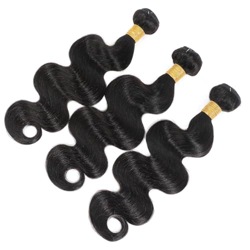 15A Human Hair Bundles 22 24 26 Inch 100% Unprocessed Brazilian Virgin Hair Quick Weave Body Wave 3 Bundles Deals Natural Black Extensions
