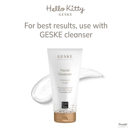 GESKE x Hello Kitty SmartAppGuided Facial Cleansing Brush | 3 in 1 | Gentle Cleansing