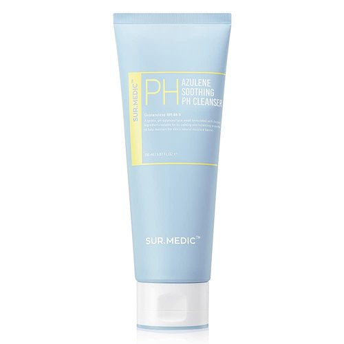 SUR.MEDIC+ Azulene Soothing Korean Skincare set: PH Cleanser & Soothing Cream