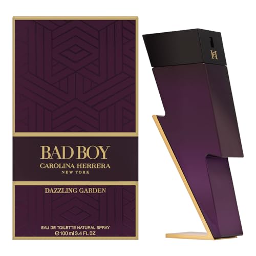 Carolina Herrera Bad Boy Dazzling Garden Eau de Toilette Spray for Men, 3.4 Ounce