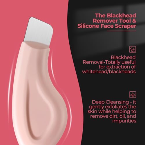 WSYUB Blackhead Remover Tool, Pimple Popper Tool Kit,11 Pcs Blackhead Remover Comedone Extractor Kit for Pimples, Blackheads, Zit Removing, Professional Blackhead Tweezers and Silicone Face Scraper
