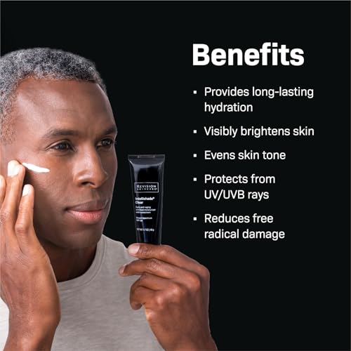 Revision Skincare Intellishade¢ç Clear SPF 50, Anti-Aging Sunscreen for Face, Oil-Free Daily Moisturizer with SPF, Peptides & Vitamin C, Invisible Hydrating Broad-Spectrum Sunscreen, 1.7 oz