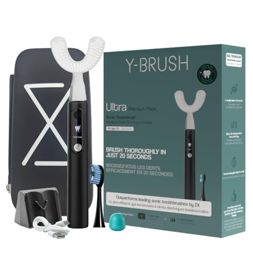 Y-Brush New Ultra Premium 2025 - Sonic Toothbrush 6 Brushing Modes - 6-Month Battery with USB-C, Advanced Plaque Removal, Whitening Technology, Clinically Proven - Adult