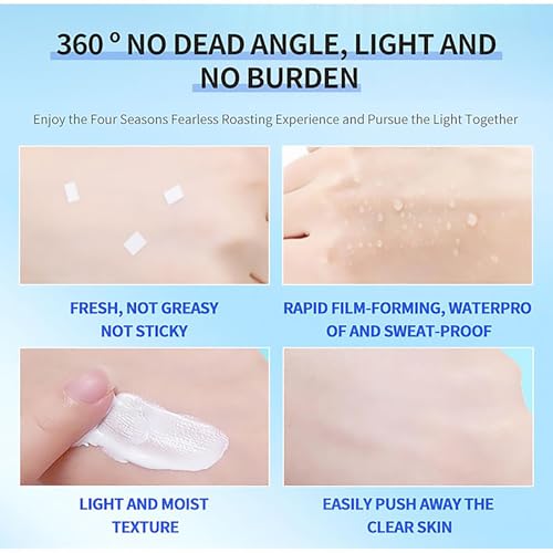 DEleventh Korean Brand SPF 50+ PA+++ Sunscreen Cream 50g / Aqueous and Non-Greasy, Effectively Blocks Daily UV Damage and Protects Facial Skin, Neck & Arms
