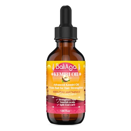 Kemiri Oil - Strengthening and Nourishing Hair Treatment, Split End Care, Plant-Based Comfort for Scalp, 2 Bottles